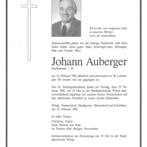 Auberger Johann G